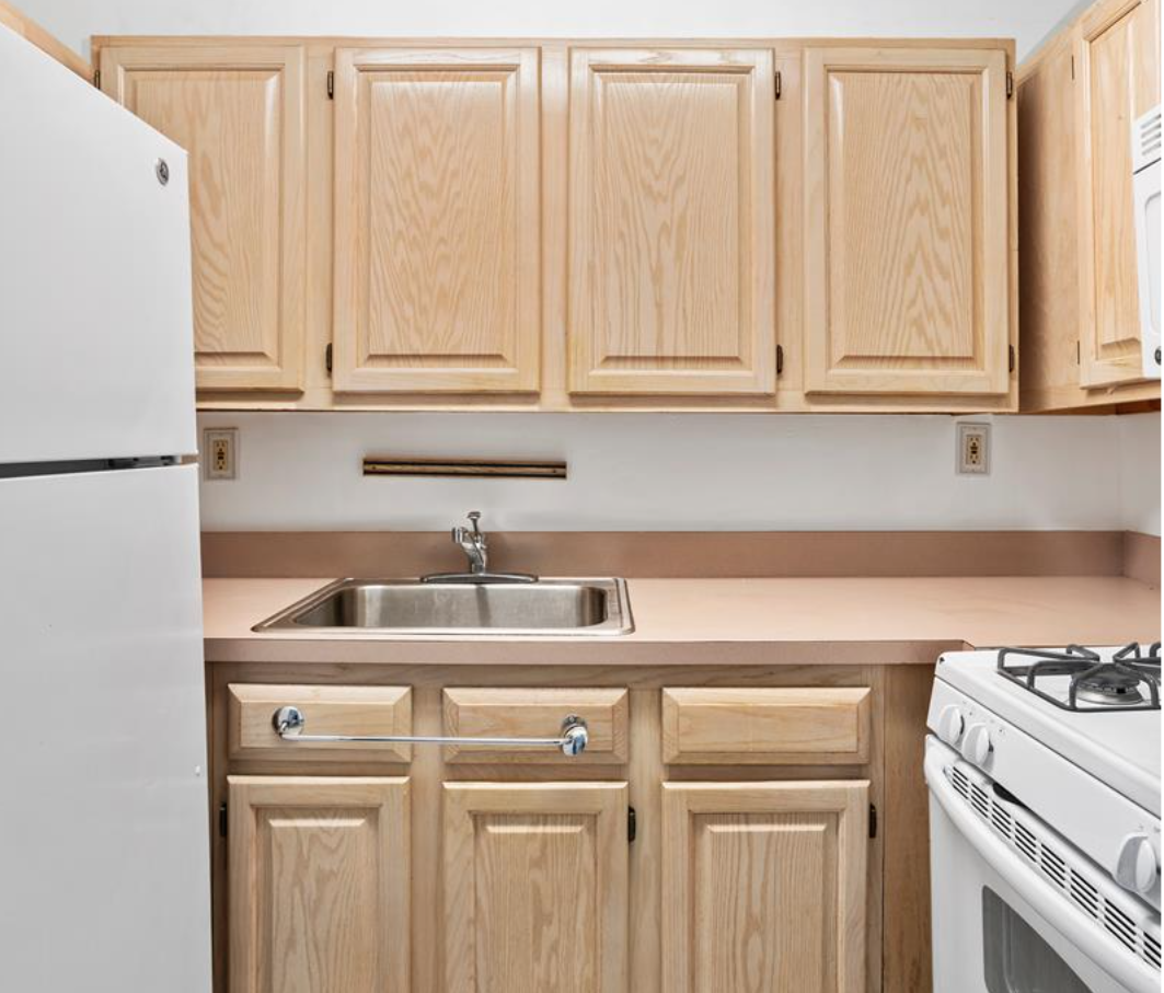 A Hell's Kitchen one bedroom with shared outdoor space for 425,000—if